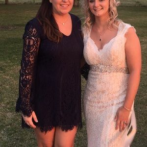 Navy Francescas lace dress